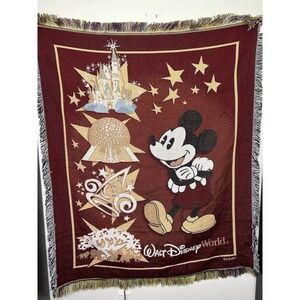 Walt Disney Mickey Mouse‎ 4 Parks Fringed Throw